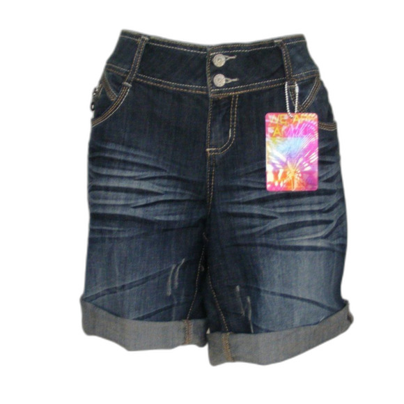 Almost Famous Pants - new ALMOST FAMOUS Denim Shorts, 14, Distressed, Pockets,